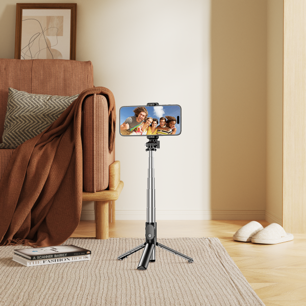 OU02 Stainless steel selfietripod & blue tooth monopod 18.5-102cm - 图片 4