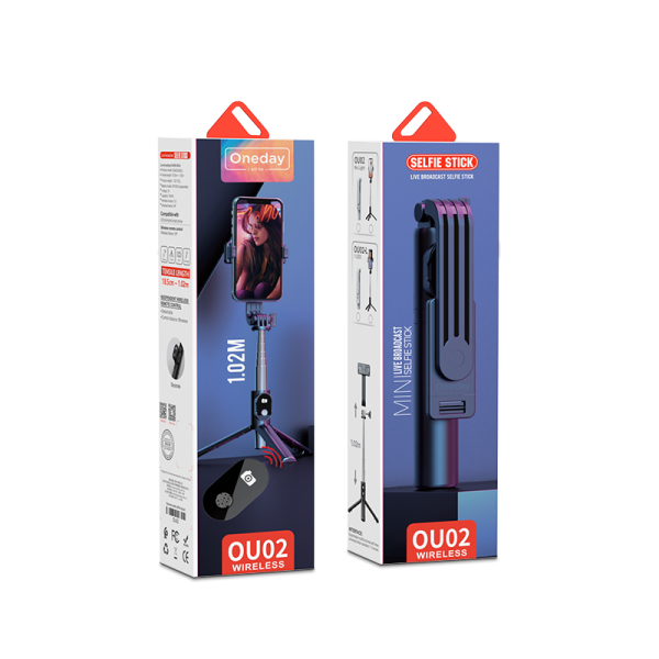 OU02 Stainless steel selfietripod & blue tooth monopod 18.5-102cm - 图片 5