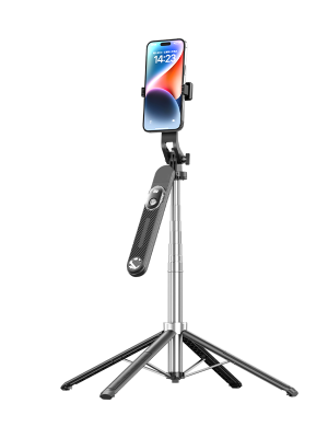 OU05 Stainless steel selfietripod & blue tooth monopod 29.5-180cm