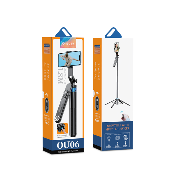 OU06 Aluminum alloy selfietripod & blue tooth monopod 29.5-180cm - 图片 5