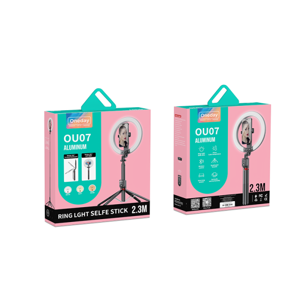 OU07 Aluminum alloy selfietripod & 3 colour blue tooth monopod 33.5-220cm - 图片 5