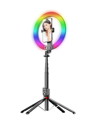 OU08 Aluminum alloy selfietripod & muti-colour blue tooth monopod 33.5-220cm