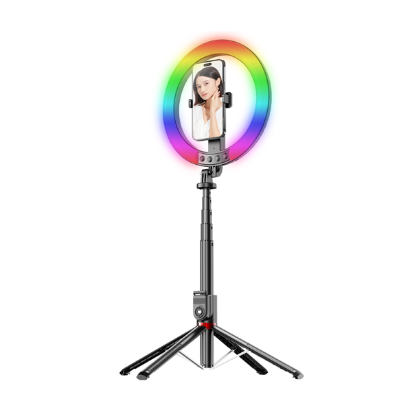 OU08 Aluminum alloy selfietripod & muti-colour blue tooth monopod 33.5-220cm