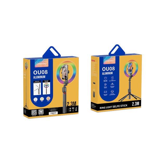OU08 Aluminum alloy selfietripod & muti-colour blue tooth monopod 33.5-220cm - 图片 5