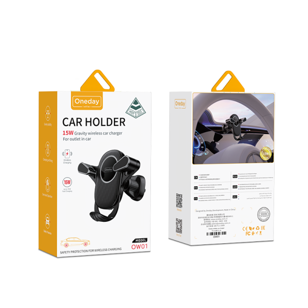 OW01 Gravity wireless car charger For outlet in car - 图片 5