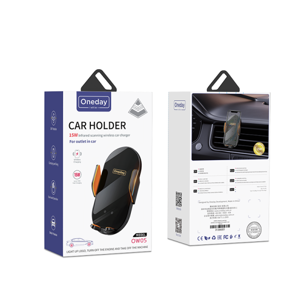OW05 Infrared scanning  wireless car charger For outlet in car - 图片 5