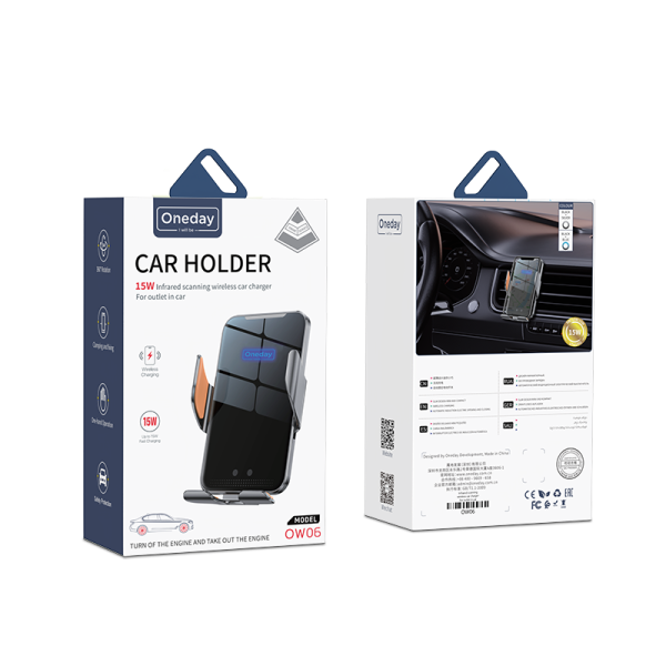 OW06 Infrared scanning  wireless car charger For outlet in car - 图片 5
