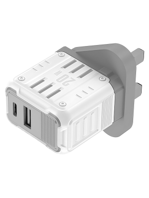 YC01 Mason 20W USB + T-ypec dual port Charger UK PLUG