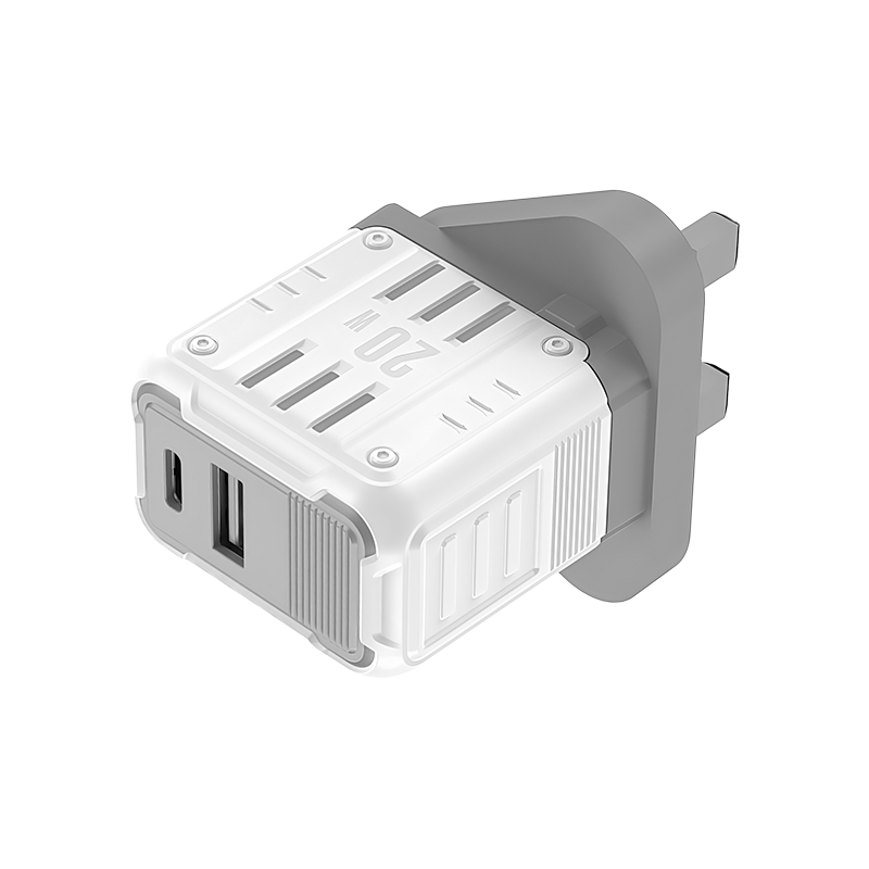 YC01 Mason 20W USB + T-ypec dual port Charger UK PLUG