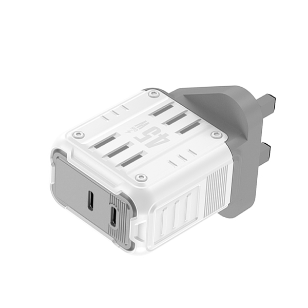 YC02 Mason 45W USB + Typec dual port Charger UK PLUG