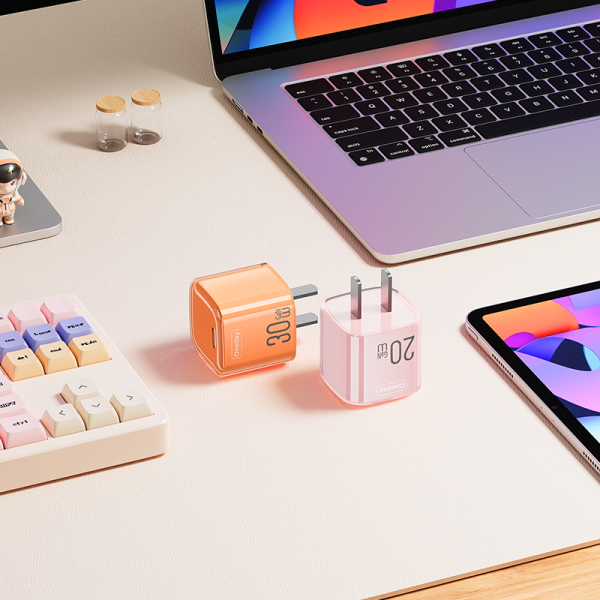 YC04 Crystal 20W mini T-ypec GaN charger EU PLUG - 图片 4