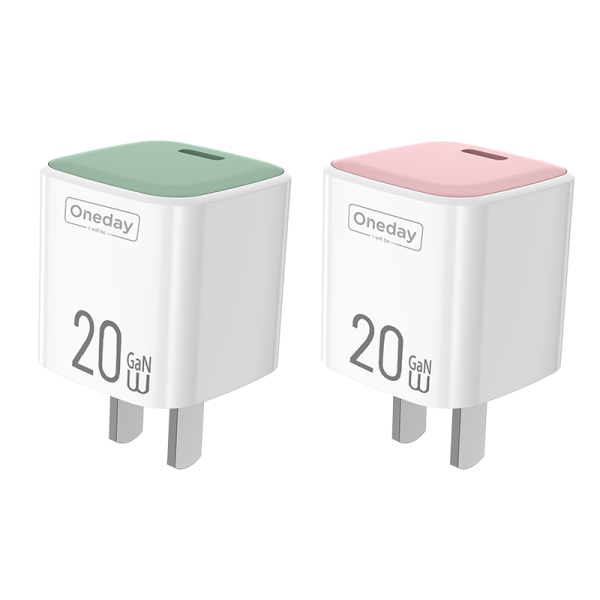 YC06 Macaroon  20W mini typec GaN charger US PLUG