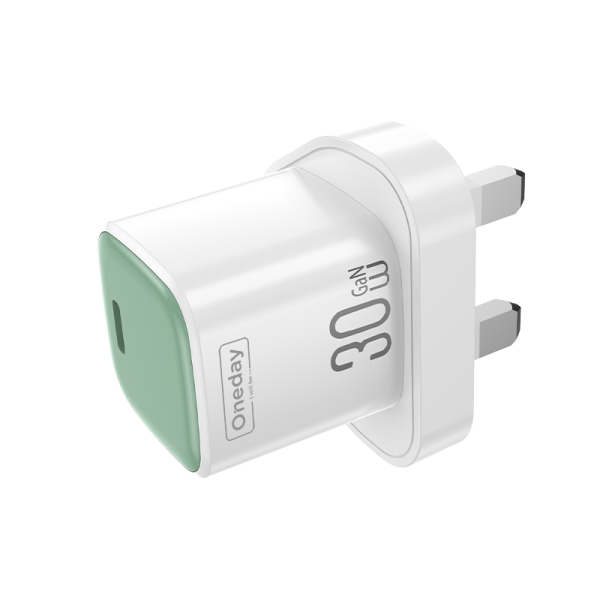 YC07 Macaroon  30W mini typec GaN charger UK PLUG - 图片 2