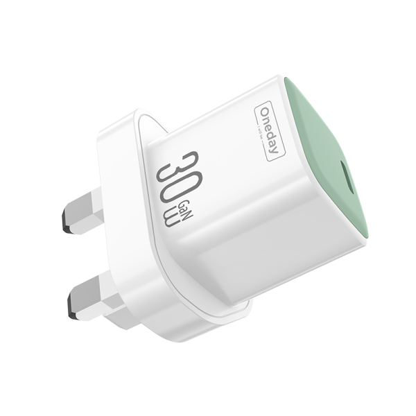 YC07 Macaroon  30W mini typec GaN charger UK PLUG - 图片 3