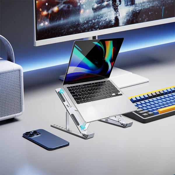 YH06 Deformable  aluminum Tablet / laptop desk holder - 图片 4