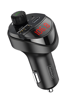 YR04 USB + T-ypec dual port car charger Car bluetooth receiver