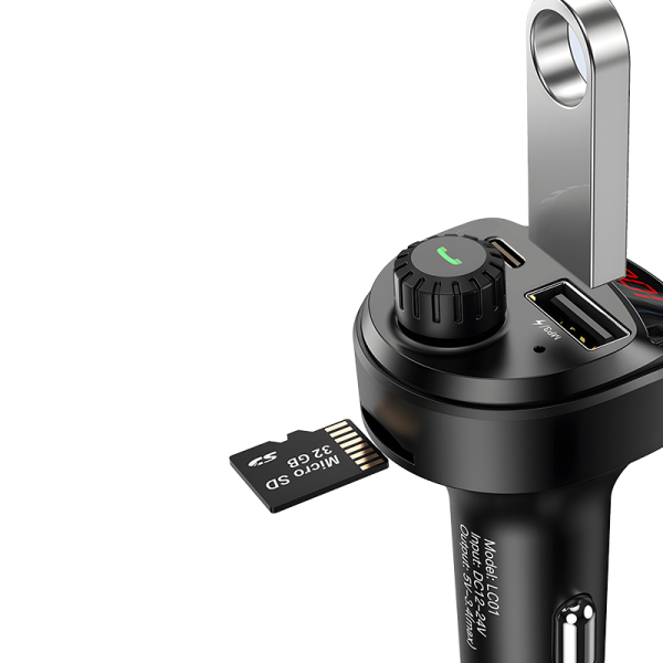 YR04 USB + T-ypec dual port car charger Car bluetooth receiver - 图片 2