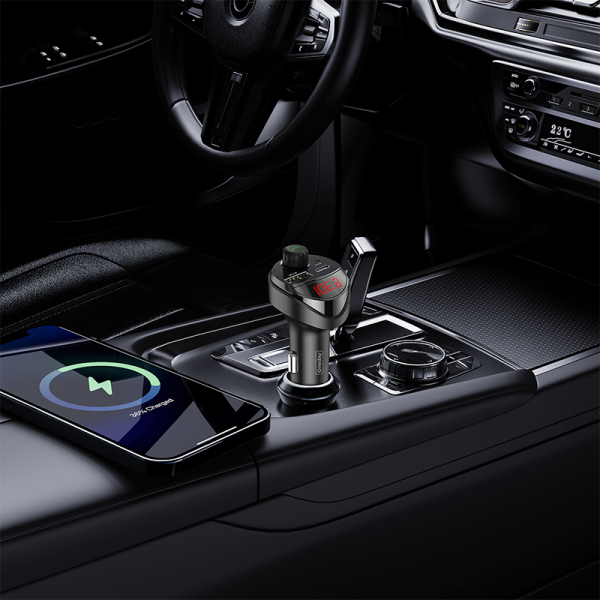 YR04 USB + T-ypec dual port car charger Car bluetooth receiver - 图片 4