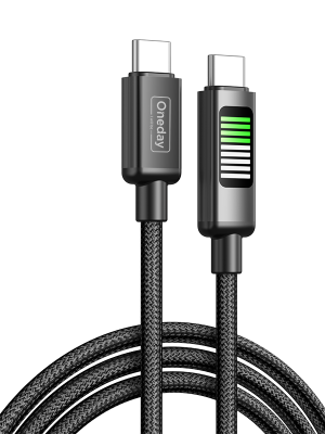 AA03 60W T-ypec to T-ypec intelligent 100cm fast charging data cable