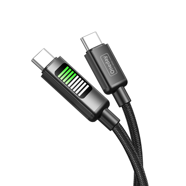AA03 60W T-ypec to T-ypec intelligent 100cm fast charging data cable - 图片 2