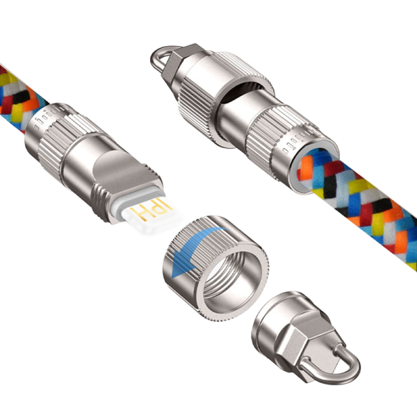 AA08 30W T-ypec to IPH 120cm necklace fast charging data cable - 图片 3