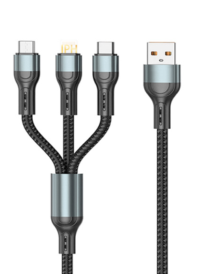 AA12 100W Trident 3 in 1 charging cable
