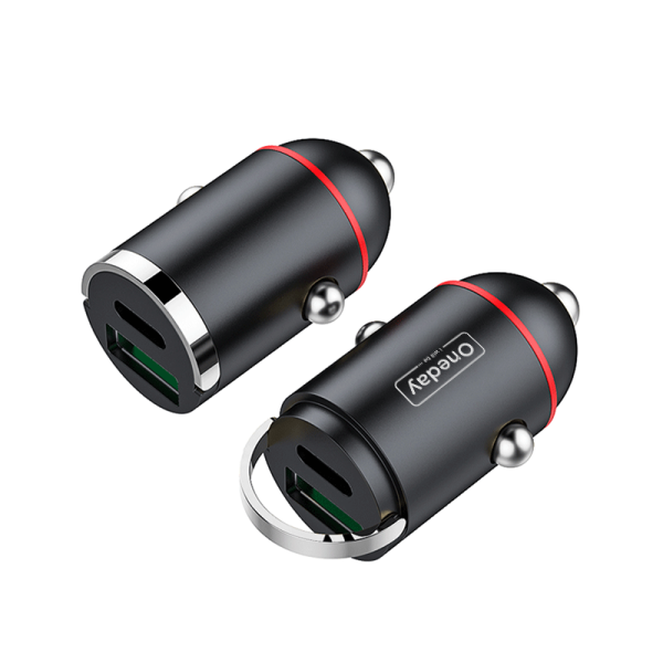 DR03 52.5W USB +T-ypec  dual port fast Invisible car charger