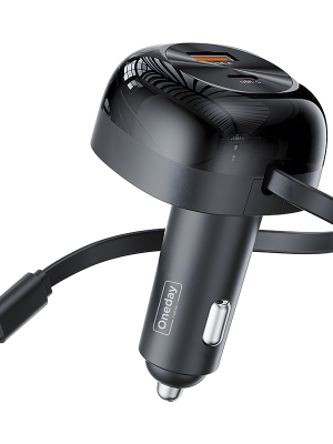 ER05 LED USB + T-ypec with T-ypec cable 60W dual port car charger