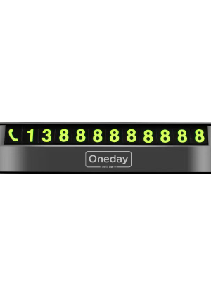 NR01 Plastic car number with night light figure