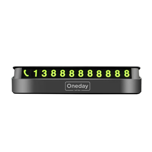 NR01 Plastic car number with night light figure