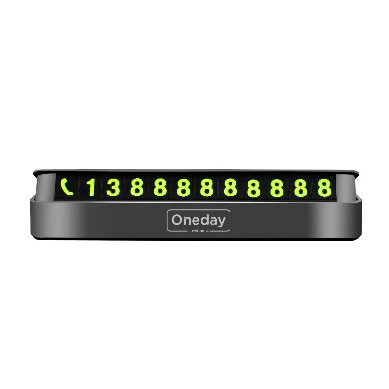 NR01 Plastic car number with night light figure