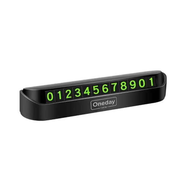 NR01 Plastic car number with night light figure - 图片 2