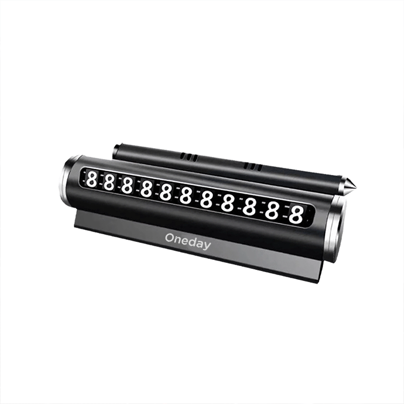 NR02 Metal car number with glass breaker