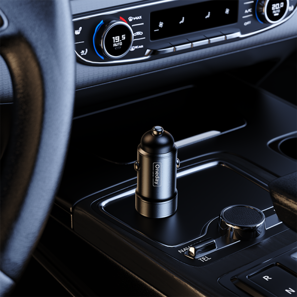 NR04 QC3.0 USB + USB dual port fast car charger - 图片 4