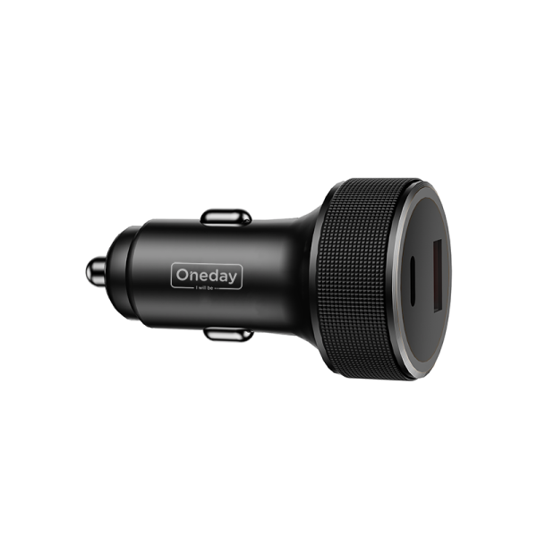 NR05 QC3.0 USB + T-ypec dual port fast car charger - 图片 2
