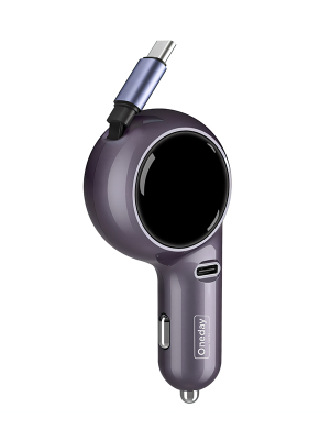 NR08 60W TYPEC + Flaxible T-ypec cable singleport fast car charger