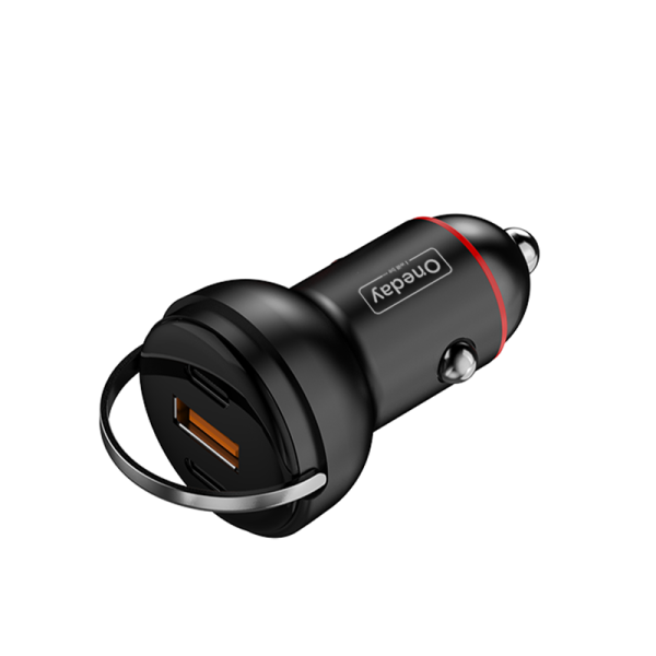 NR13 66W USB + USB + T-ypec  three port fast car charger - 图片 3