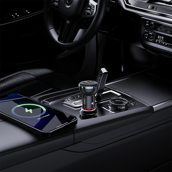 NR13 66W USB + USB + T-ypec  three port fast car charger - 图片 4