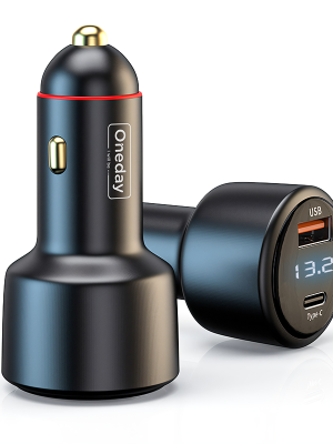 NR14 118W USB + USB + T-ypec  dual port fast car charger