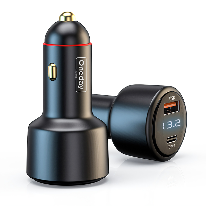 NR14 118W USB + USB + T-ypec  dual port fast car charger