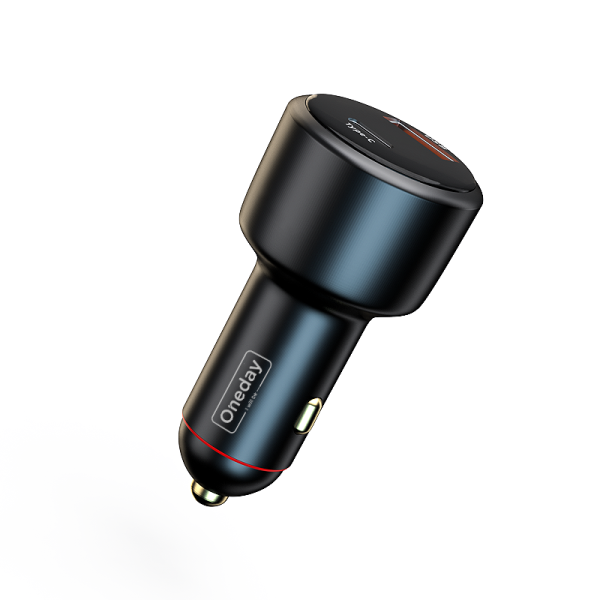 NR14 118W USB + USB + T-ypec  dual port fast car charger - 图片 2