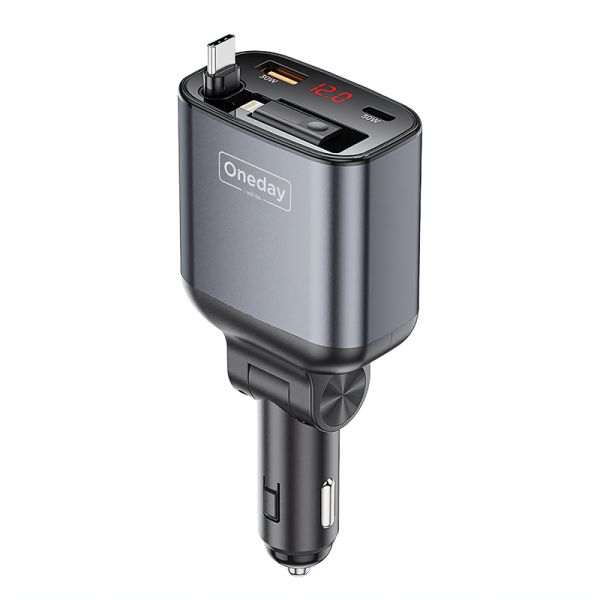 NR15 105W USB + T-ypec + Flexible T-ypec cable two port fast car charger