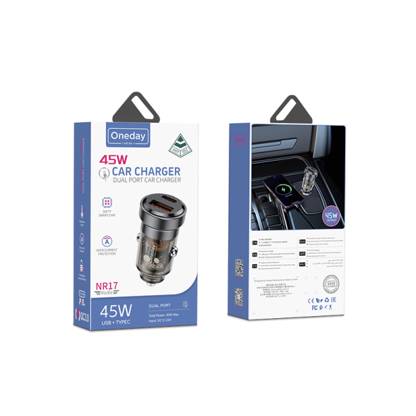 NR17 45W USB + T-ypec dual port car charger - 图片 5
