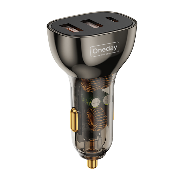 NR18 RGB 90W USB + USB + T-ypec three port car charger - 图片 3
