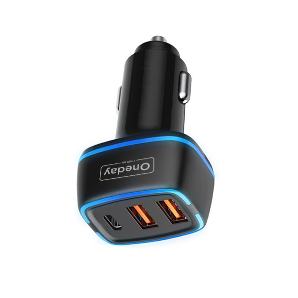 OR05 66W USB + USB + T-ypec three port fast car charger - 图片 2