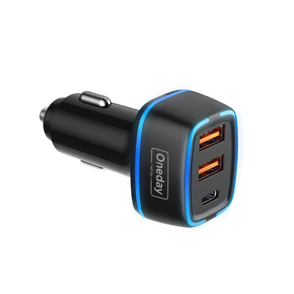 OR05 66W USB + USB + T-ypec three port fast car charger - 图片 3