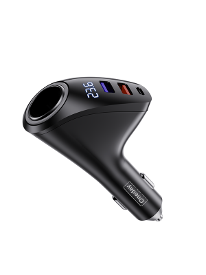 OR07 87W USB + USB + T-ypec + SMOKE four port fast car charger