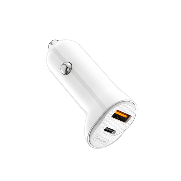 OR08 38W USB + T-ypec  dual port fast car charger - 图片 2