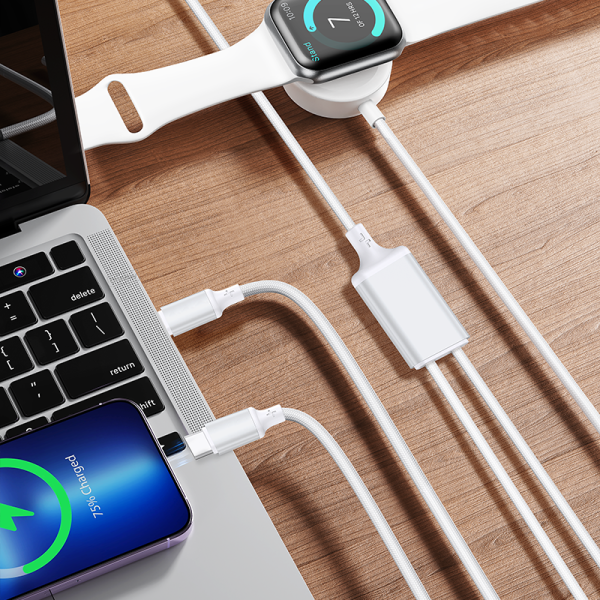 YA01 2.5W T-ypec wireless charger / T-ypec to T-ypec 60W 100cm for i Watch - 图片 4